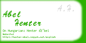 abel henter business card